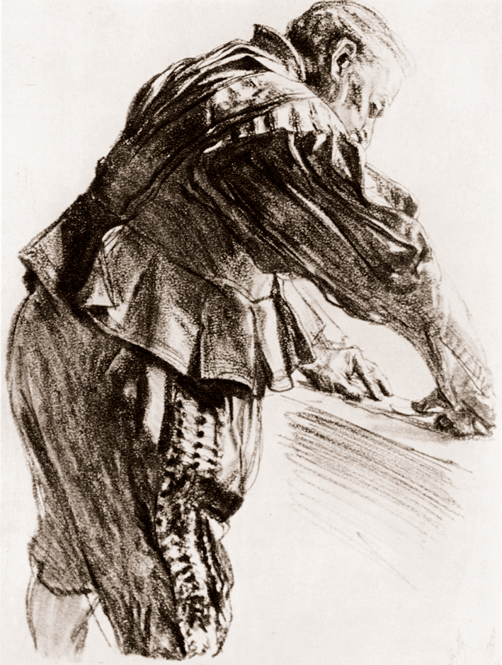  Adolpyh Von Menzel —— 身着古典装束的男人